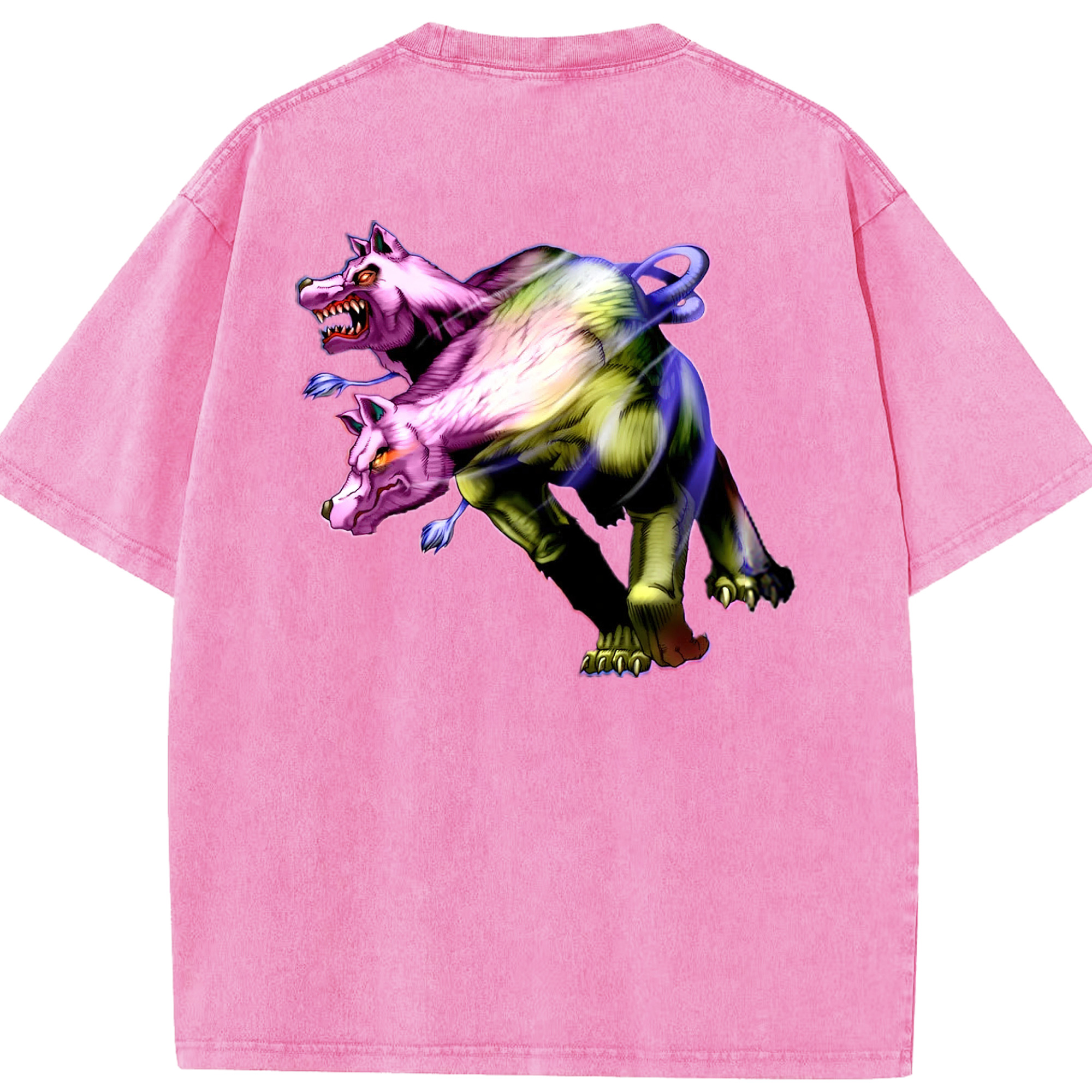 （画像用） 遊☆戯☆王 Yu-Gi-Oh! 綿100% ヴィンテージ風 半袖Tシャツ（背面プリント）
